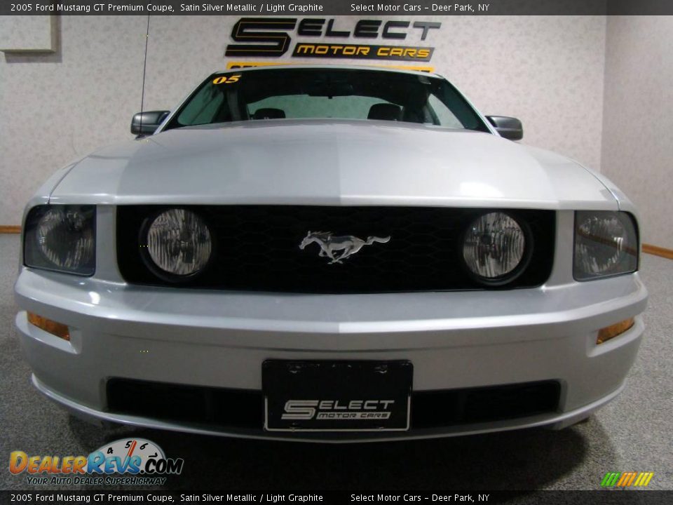 2005 Ford Mustang GT Premium Coupe Satin Silver Metallic / Light Graphite Photo #2