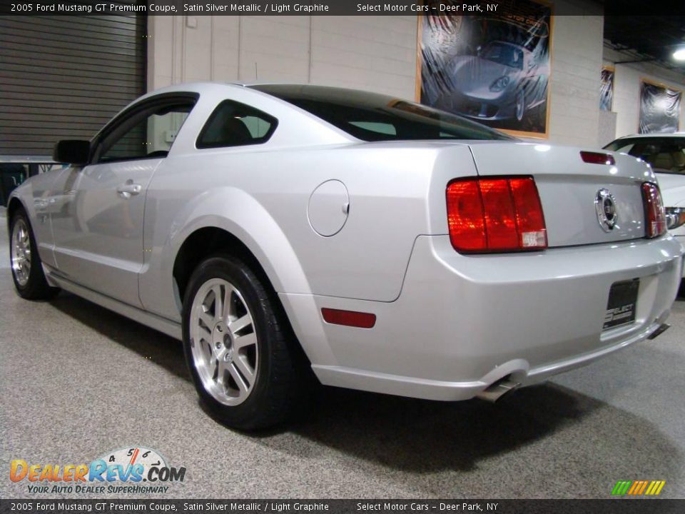 2005 Ford Mustang GT Premium Coupe Satin Silver Metallic / Light Graphite Photo #5