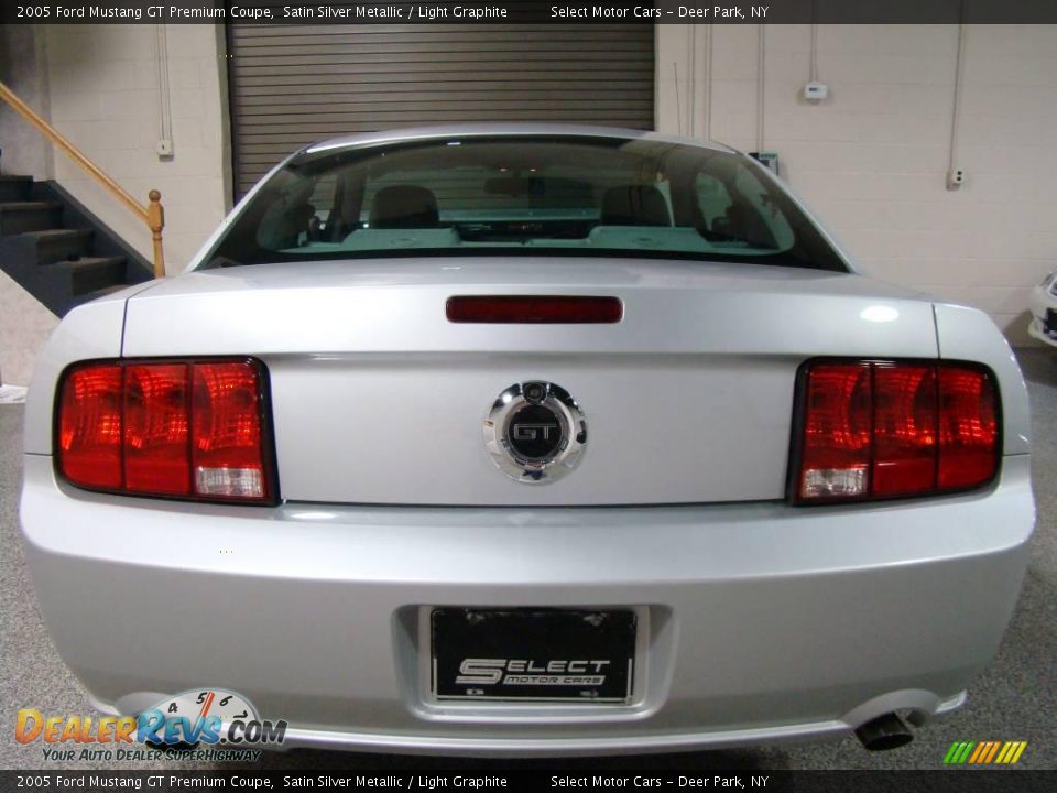 2005 Ford Mustang GT Premium Coupe Satin Silver Metallic / Light Graphite Photo #6