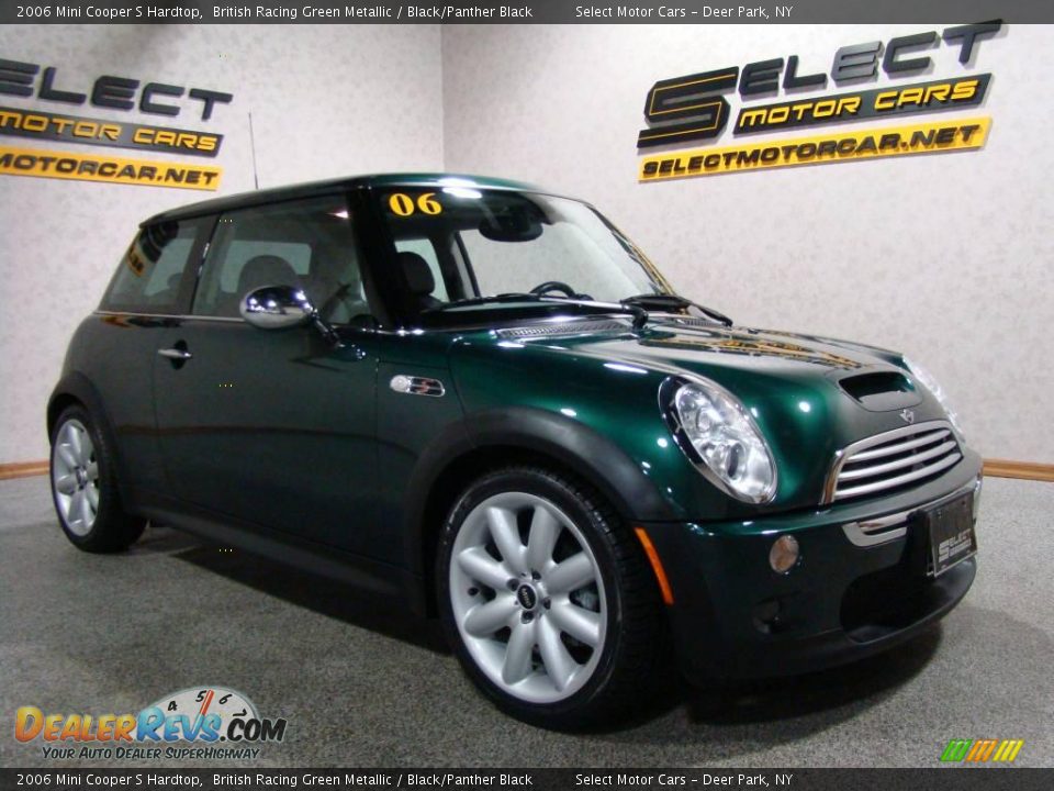 2006 Mini Cooper S Hardtop British Racing Green Metallic / Black/Panther Black Photo #3