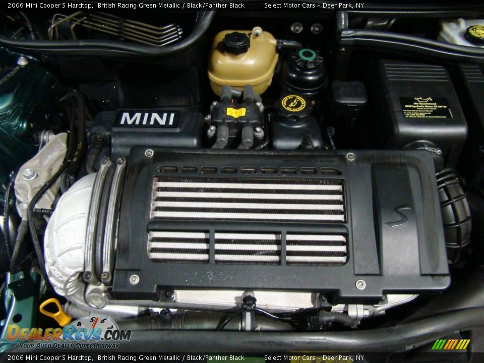 2006 Mini Cooper S Hardtop British Racing Green Metallic / Black/Panther Black Photo #14