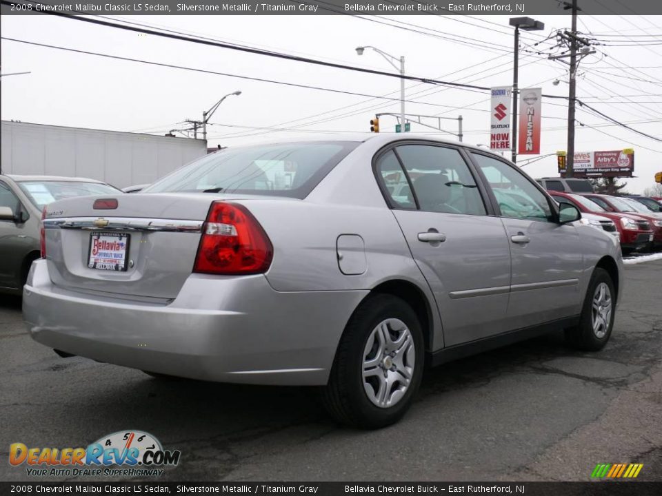 2008 Chevrolet Malibu Classic LS Sedan Silverstone Metallic / Titanium Gray Photo #4