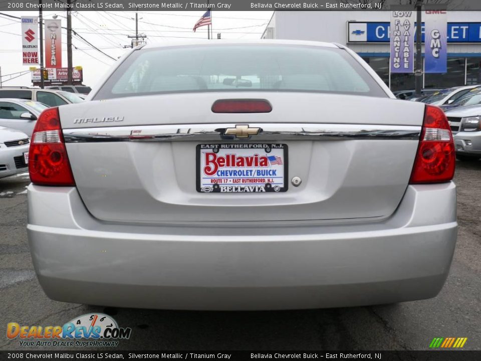 2008 Chevrolet Malibu Classic LS Sedan Silverstone Metallic / Titanium Gray Photo #5