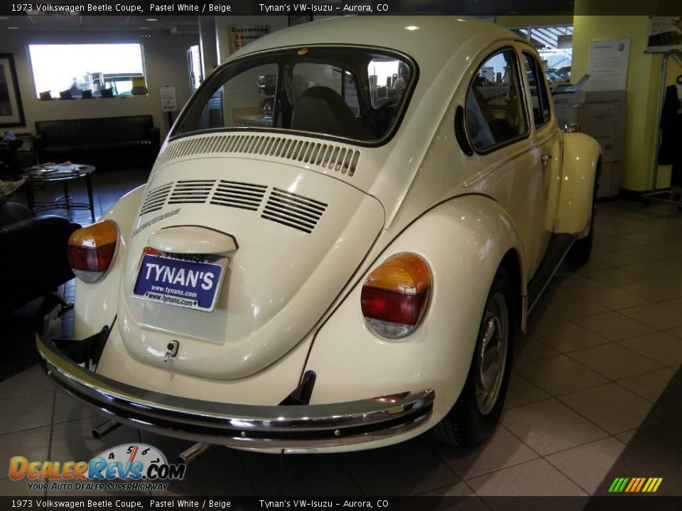 1973 Volkswagen Beetle Coupe Pastel White / Beige Photo #6