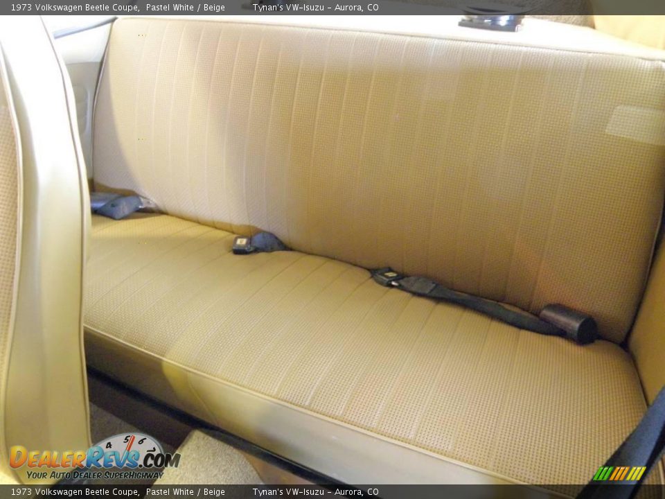 1973 Volkswagen Beetle Coupe Pastel White / Beige Photo #8