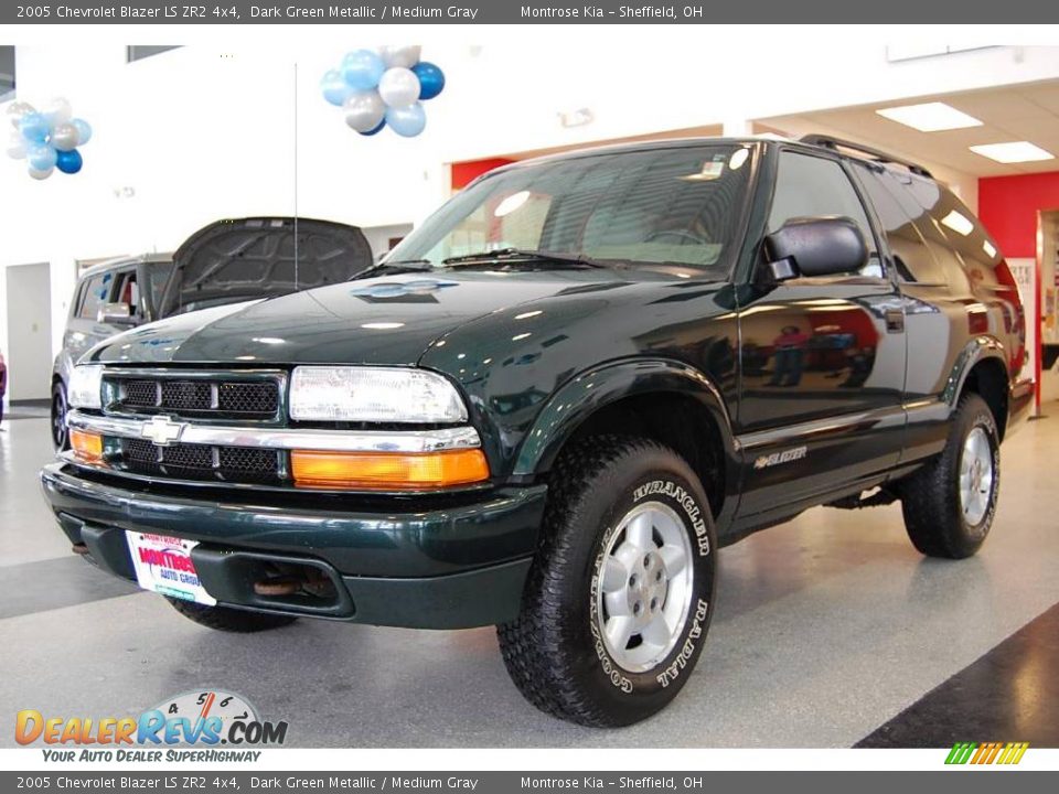 2005 Chevrolet Blazer LS ZR2 4x4 Dark Green Metallic / Medium Gray