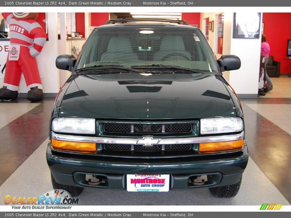 2005 Chevrolet Blazer LS ZR2 4x4 Dark Green Metallic / Medium Gray Photo #11