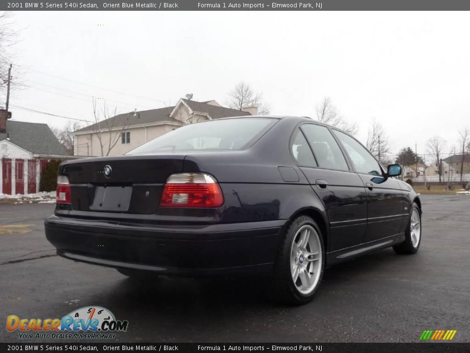 2001 BMW 5 Series 540i Sedan Orient Blue Metallic / Black Photo #3