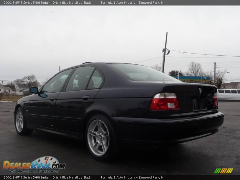 2001 BMW 5 Series 540i Sedan Orient Blue Metallic / Black Photo #4