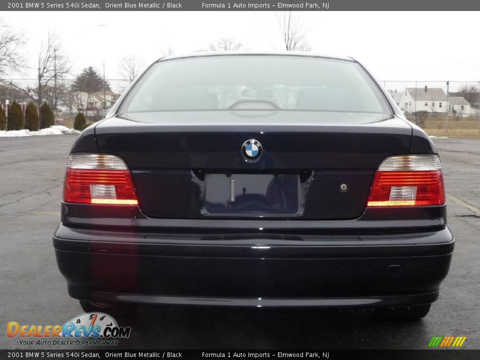 2001 BMW 5 Series 540i Sedan Orient Blue Metallic / Black Photo #9