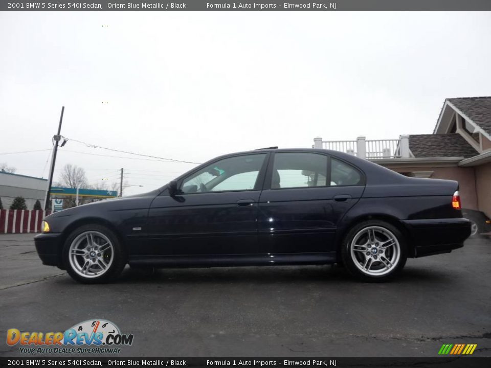 2001 BMW 5 Series 540i Sedan Orient Blue Metallic / Black Photo #10