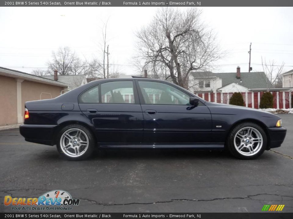 2001 BMW 5 Series 540i Sedan Orient Blue Metallic / Black Photo #11