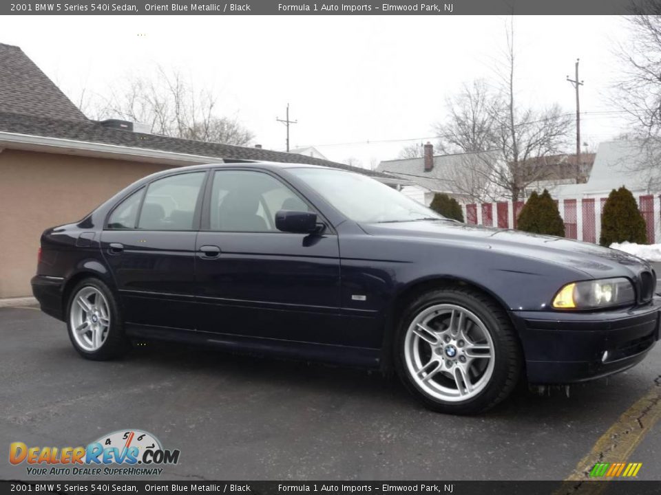 2001 BMW 5 Series 540i Sedan Orient Blue Metallic / Black Photo #12