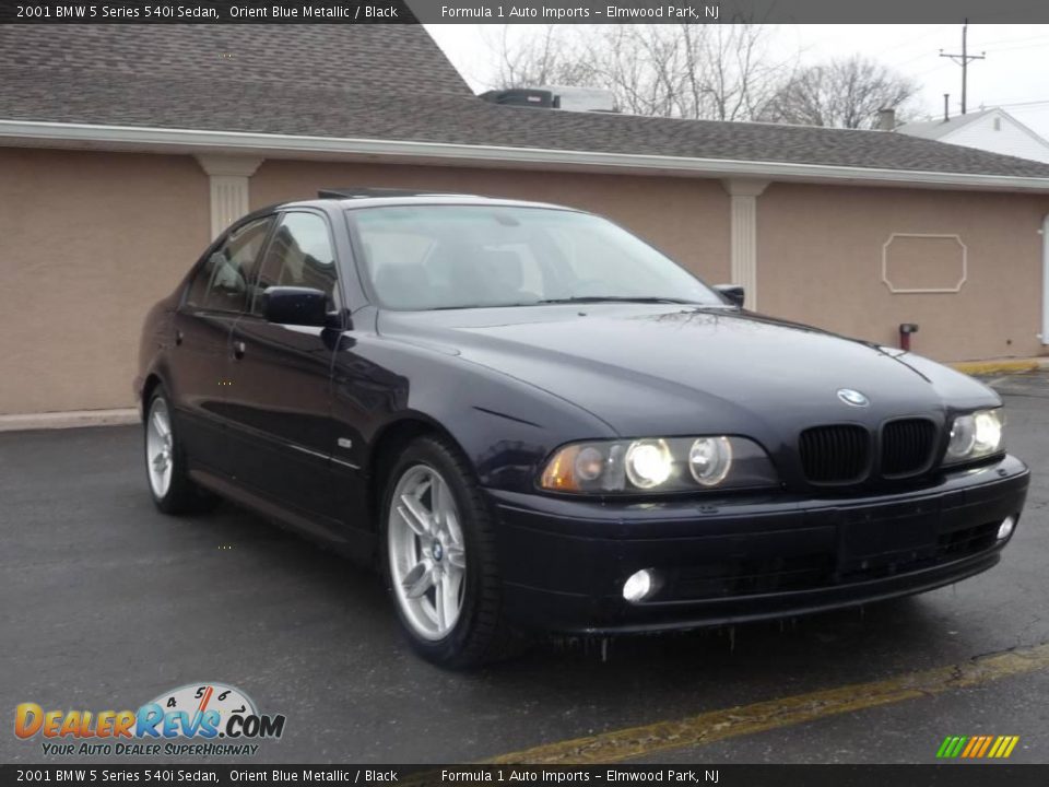 2001 BMW 5 Series 540i Sedan Orient Blue Metallic / Black Photo #13