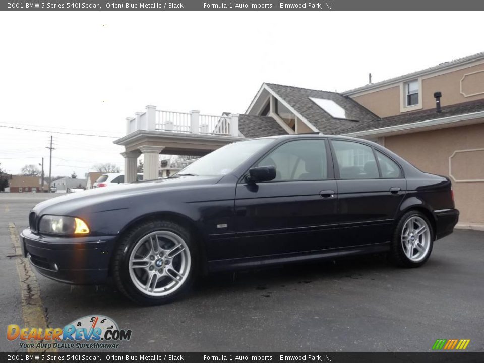 2001 BMW 5 Series 540i Sedan Orient Blue Metallic / Black Photo #14