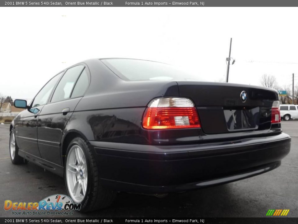 2001 BMW 5 Series 540i Sedan Orient Blue Metallic / Black Photo #15