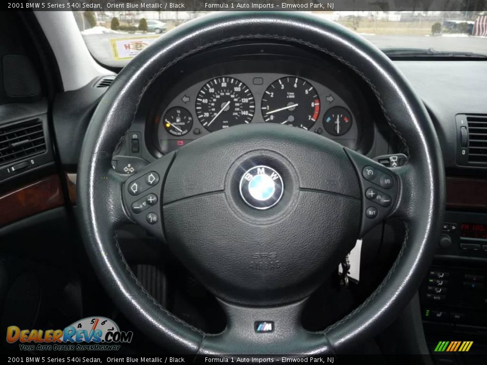 2001 BMW 5 Series 540i Sedan Orient Blue Metallic / Black Photo #27