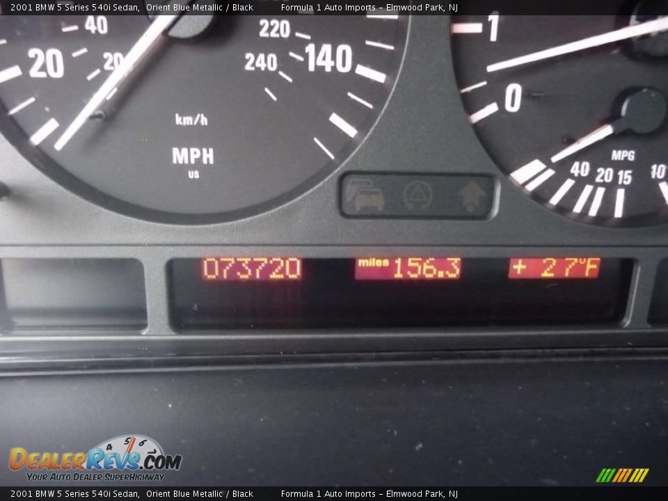 2001 BMW 5 Series 540i Sedan Orient Blue Metallic / Black Photo #33