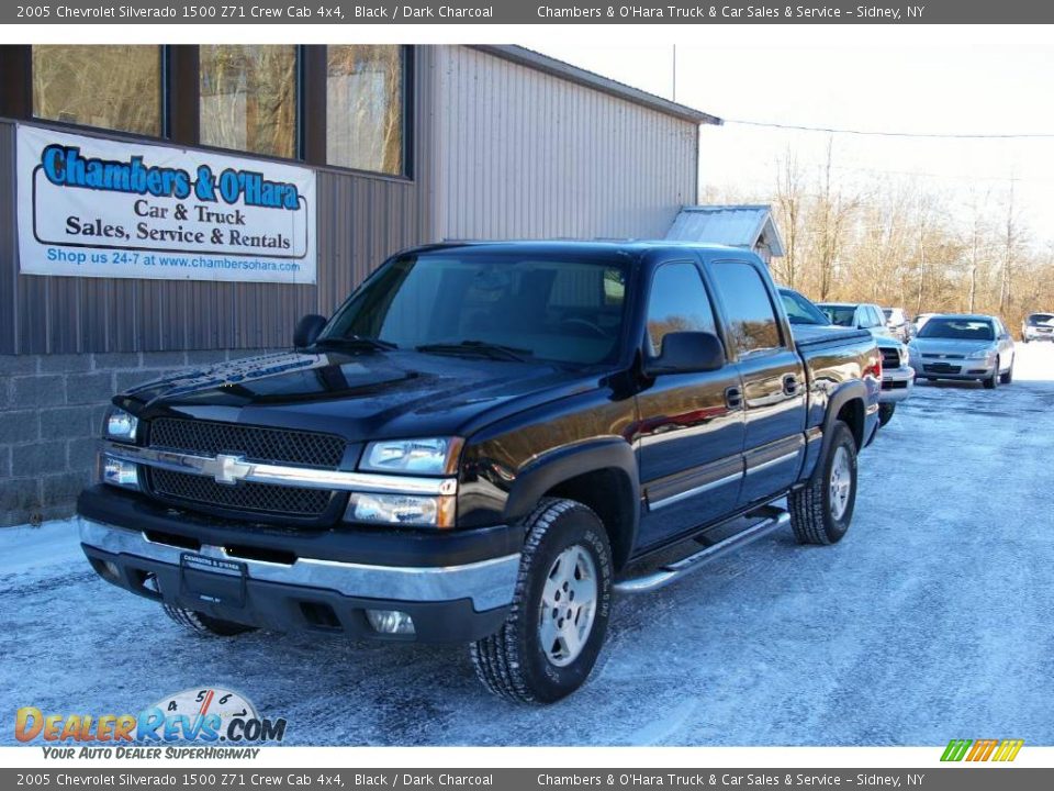2005 Chevrolet Silverado 1500 Z71 Crew Cab 4x4 Black / Dark Charcoal Photo #1