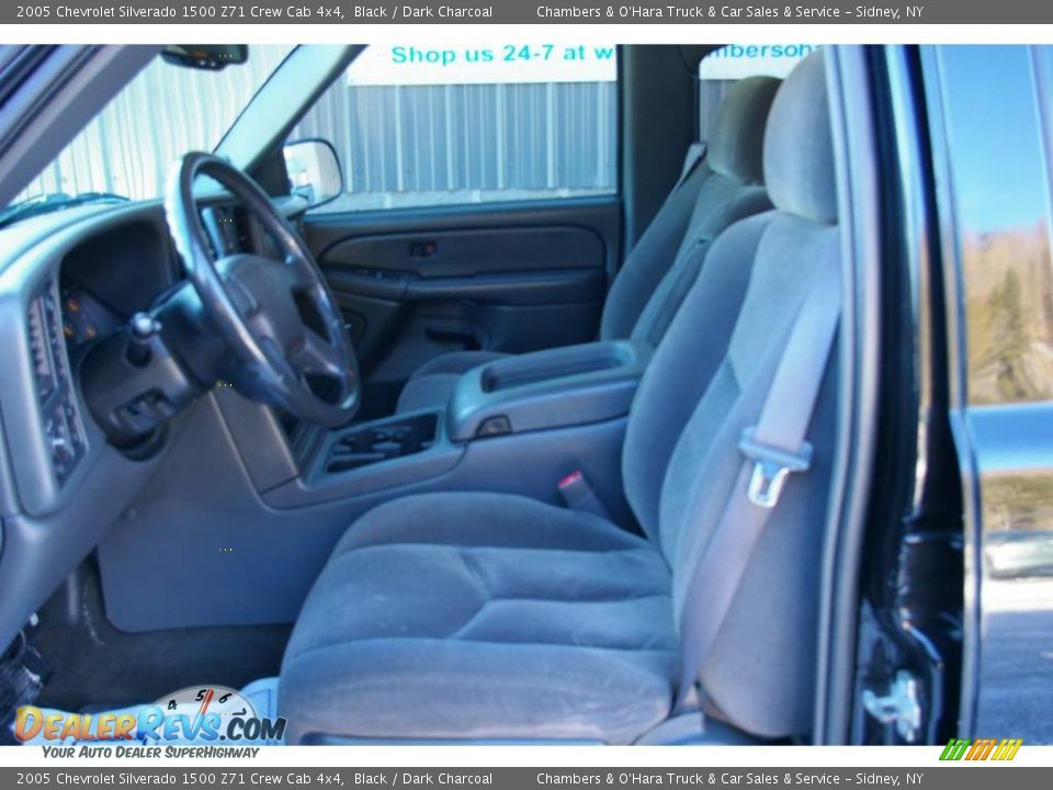 2005 Chevrolet Silverado 1500 Z71 Crew Cab 4x4 Black / Dark Charcoal Photo #3