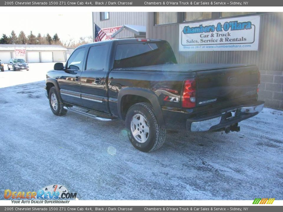 2005 Chevrolet Silverado 1500 Z71 Crew Cab 4x4 Black / Dark Charcoal Photo #11