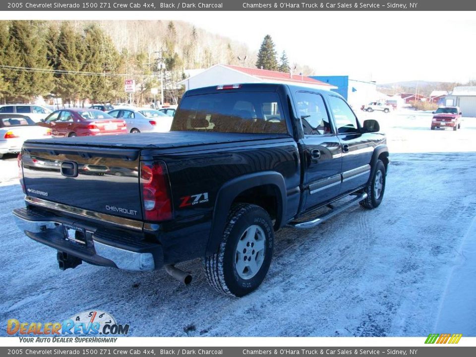 2005 Chevrolet Silverado 1500 Z71 Crew Cab 4x4 Black / Dark Charcoal Photo #12