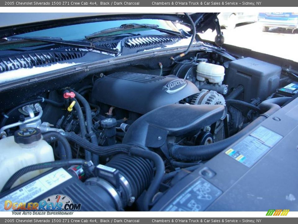 2005 Chevrolet Silverado 1500 Z71 Crew Cab 4x4 Black / Dark Charcoal Photo #15