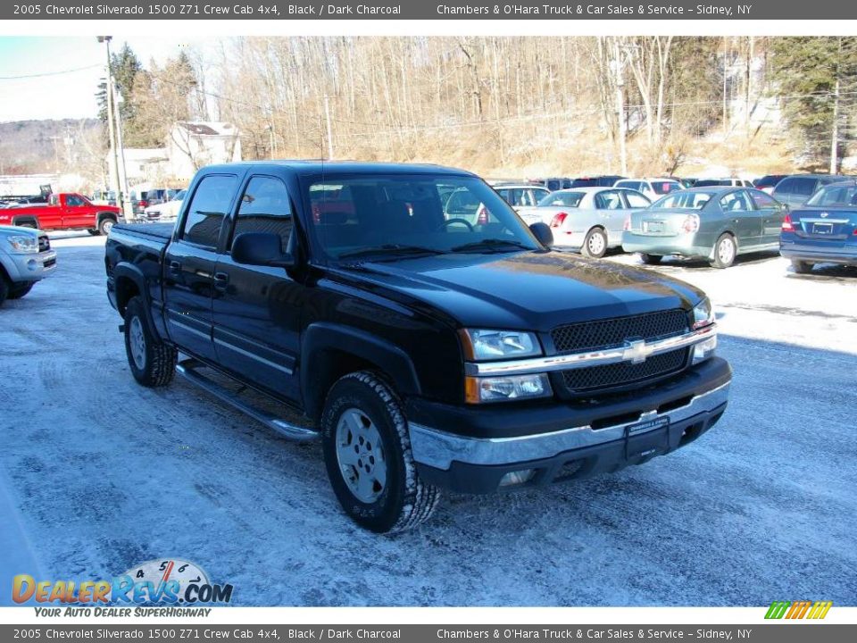 2005 Chevrolet Silverado 1500 Z71 Crew Cab 4x4 Black / Dark Charcoal Photo #16