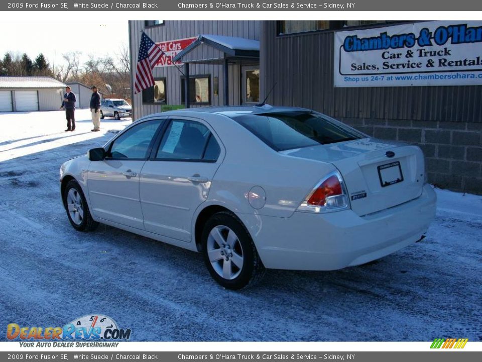 2009 Ford Fusion SE White Suede / Charcoal Black Photo #9