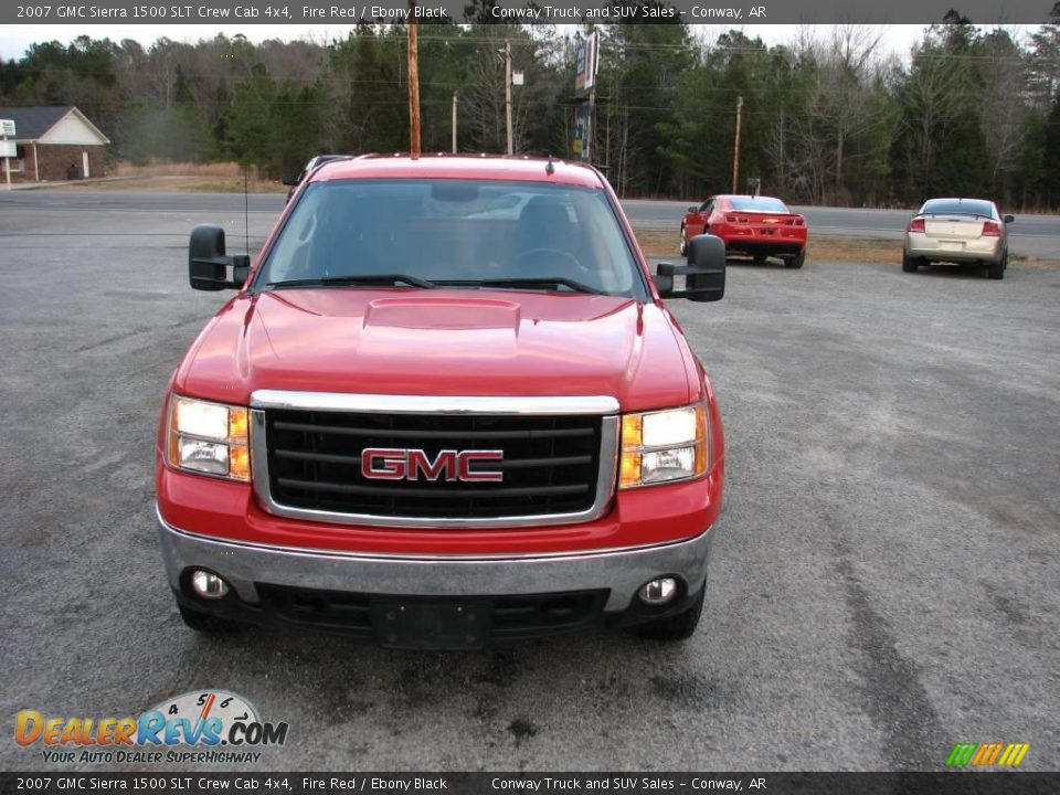 2007 GMC Sierra 1500 SLT Crew Cab 4x4 Fire Red / Ebony Black Photo #3