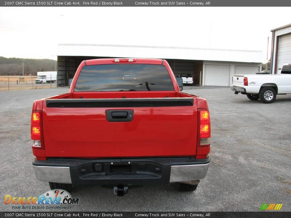 2007 GMC Sierra 1500 SLT Crew Cab 4x4 Fire Red / Ebony Black Photo #8