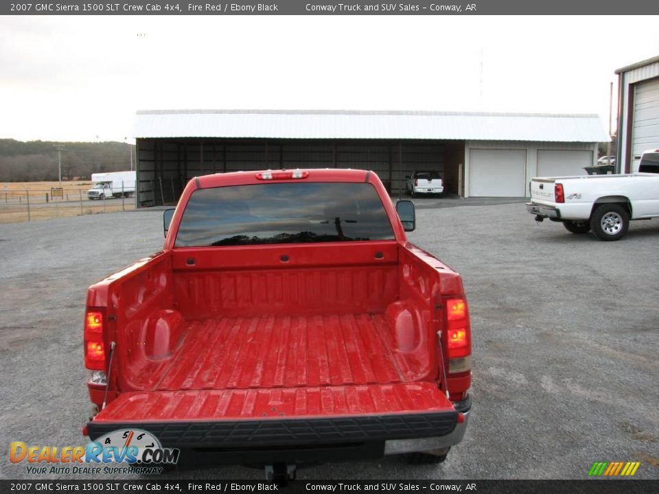 2007 GMC Sierra 1500 SLT Crew Cab 4x4 Fire Red / Ebony Black Photo #11