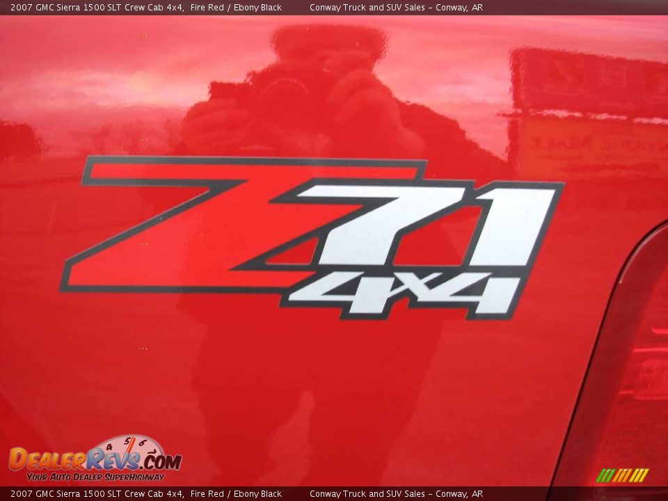 2007 GMC Sierra 1500 SLT Crew Cab 4x4 Fire Red / Ebony Black Photo #12