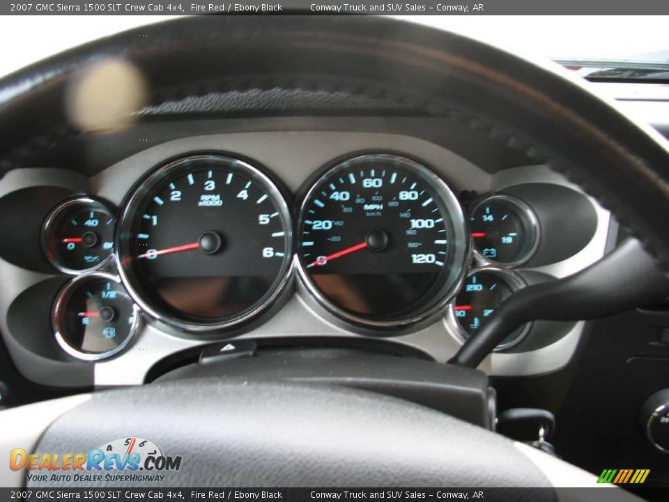 2007 GMC Sierra 1500 SLT Crew Cab 4x4 Fire Red / Ebony Black Photo #13