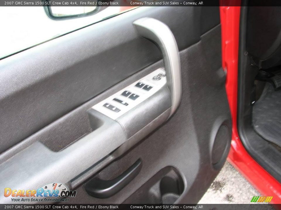 2007 GMC Sierra 1500 SLT Crew Cab 4x4 Fire Red / Ebony Black Photo #19