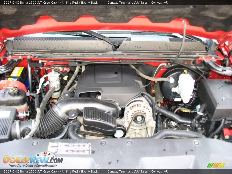 2007 GMC Sierra 1500 SLT Crew Cab 4x4 Fire Red / Ebony Black Photo #21