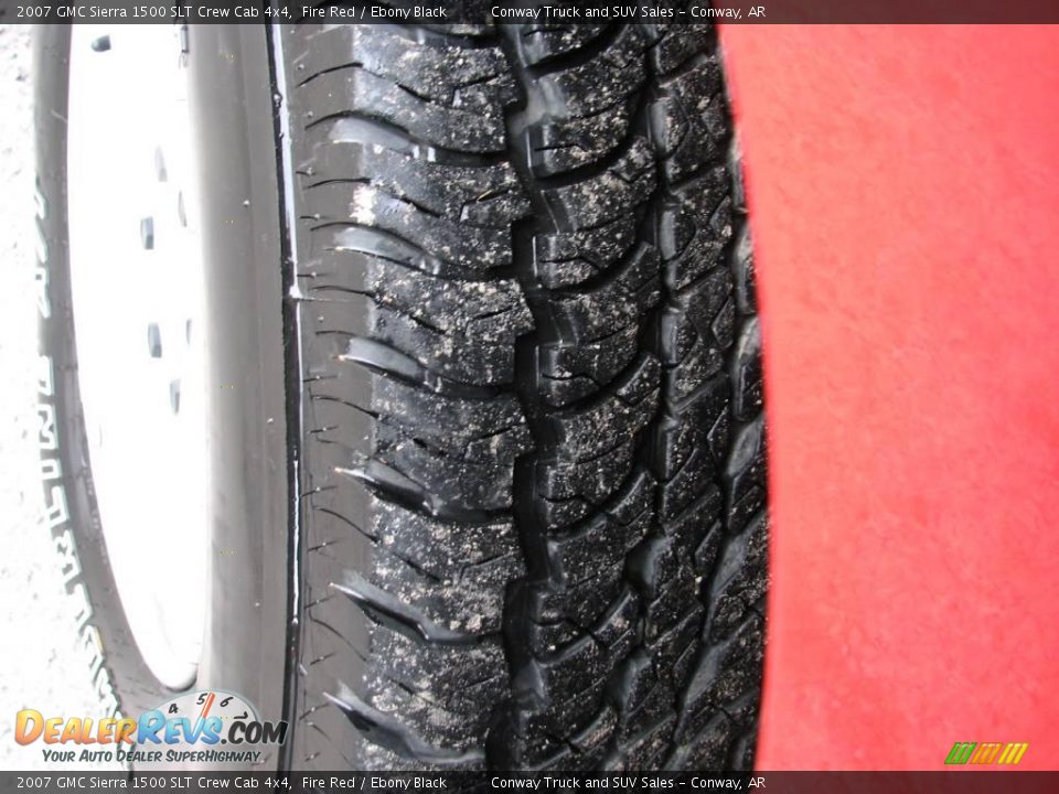 2007 GMC Sierra 1500 SLT Crew Cab 4x4 Fire Red / Ebony Black Photo #23