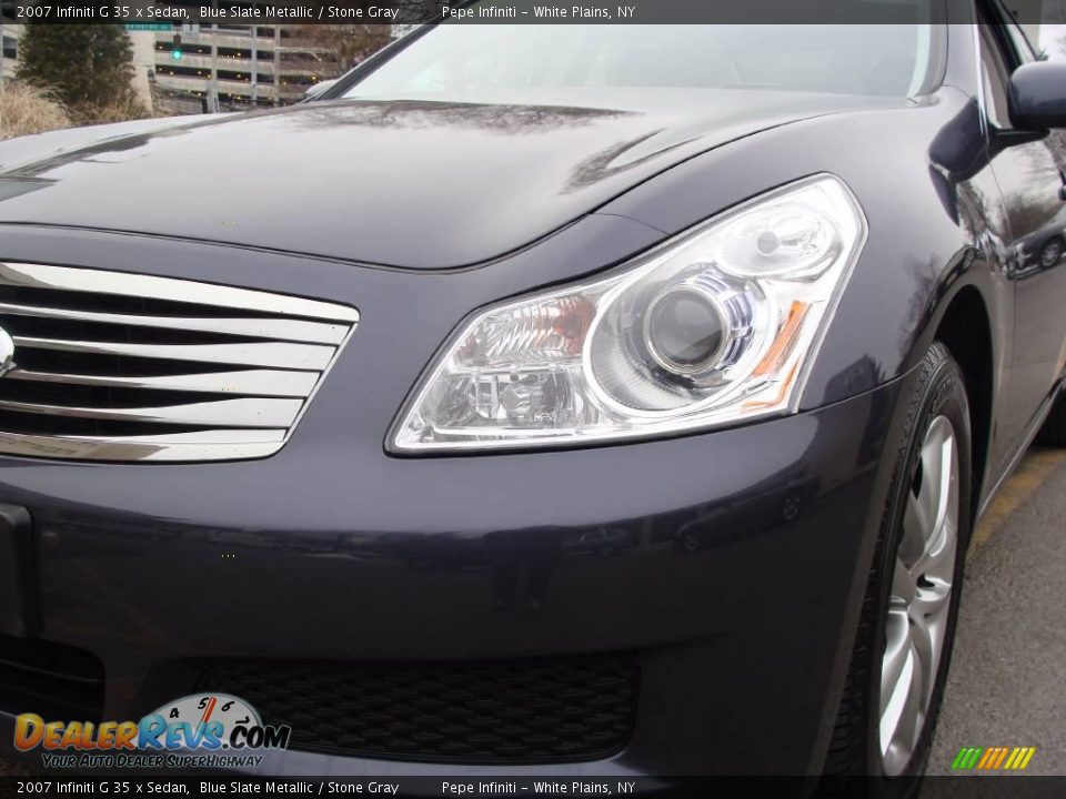 2007 Infiniti G 35 x Sedan Blue Slate Metallic / Stone Gray Photo #2