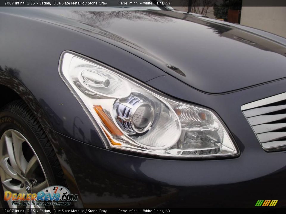 2007 Infiniti G 35 x Sedan Blue Slate Metallic / Stone Gray Photo #5