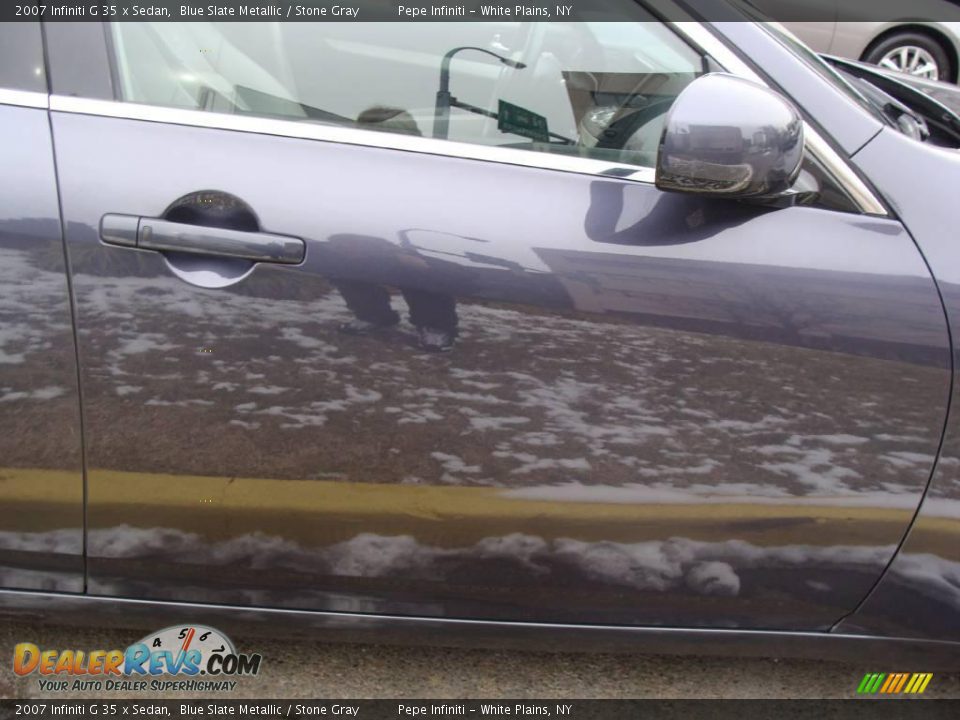 2007 Infiniti G 35 x Sedan Blue Slate Metallic / Stone Gray Photo #7