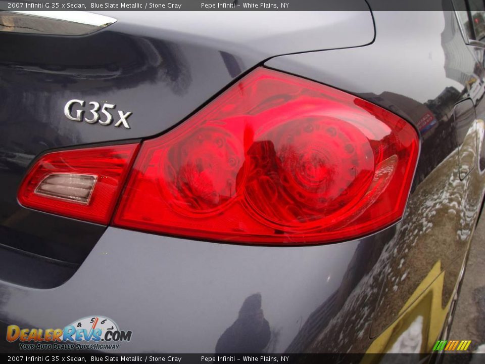 2007 Infiniti G 35 x Sedan Blue Slate Metallic / Stone Gray Photo #9