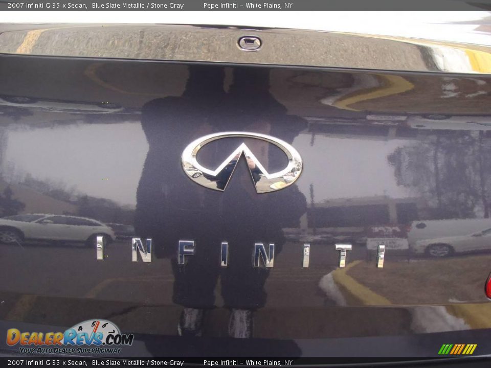 2007 Infiniti G 35 x Sedan Blue Slate Metallic / Stone Gray Photo #11