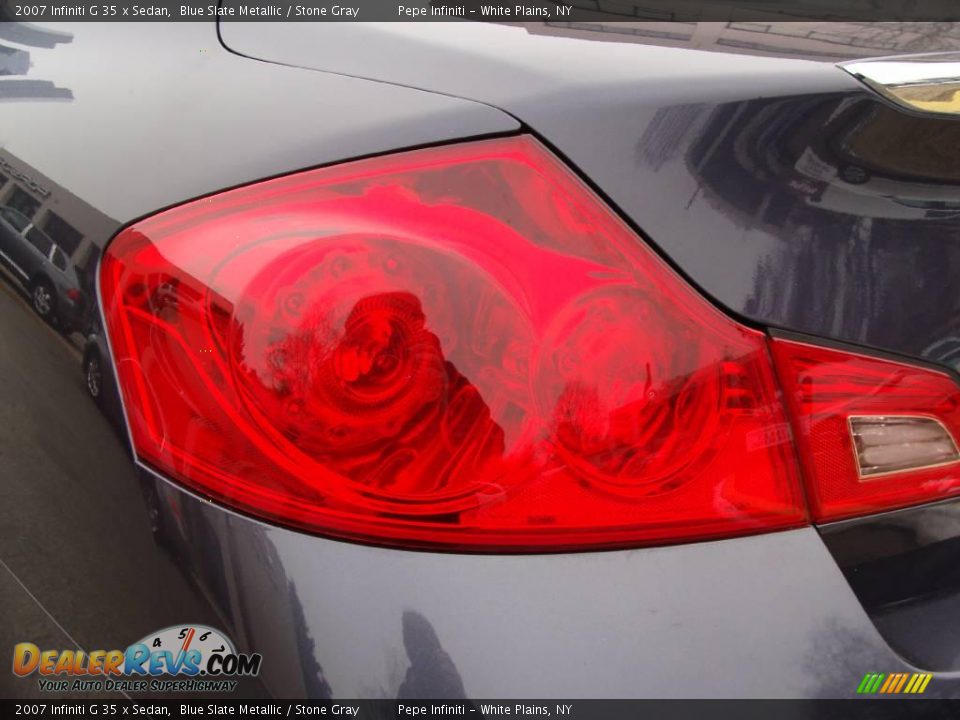 2007 Infiniti G 35 x Sedan Blue Slate Metallic / Stone Gray Photo #13