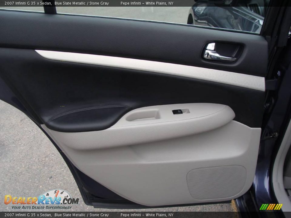 2007 Infiniti G 35 x Sedan Blue Slate Metallic / Stone Gray Photo #26