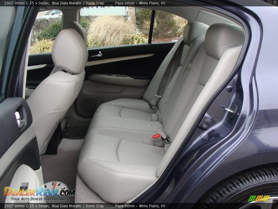 2007 Infiniti G 35 x Sedan Blue Slate Metallic / Stone Gray Photo #27