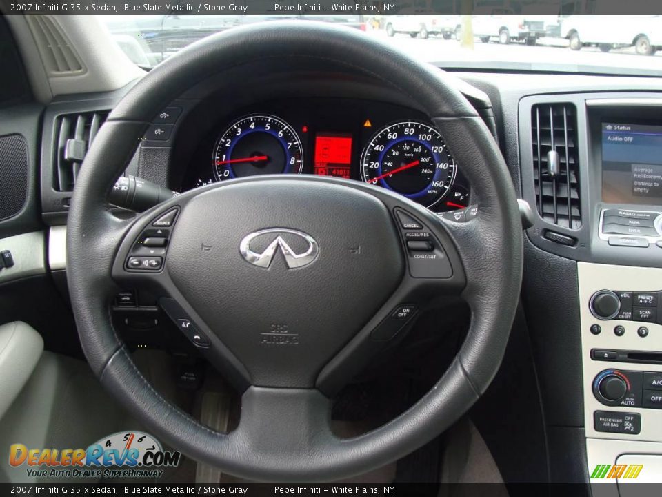 2007 Infiniti G 35 x Sedan Blue Slate Metallic / Stone Gray Photo #29