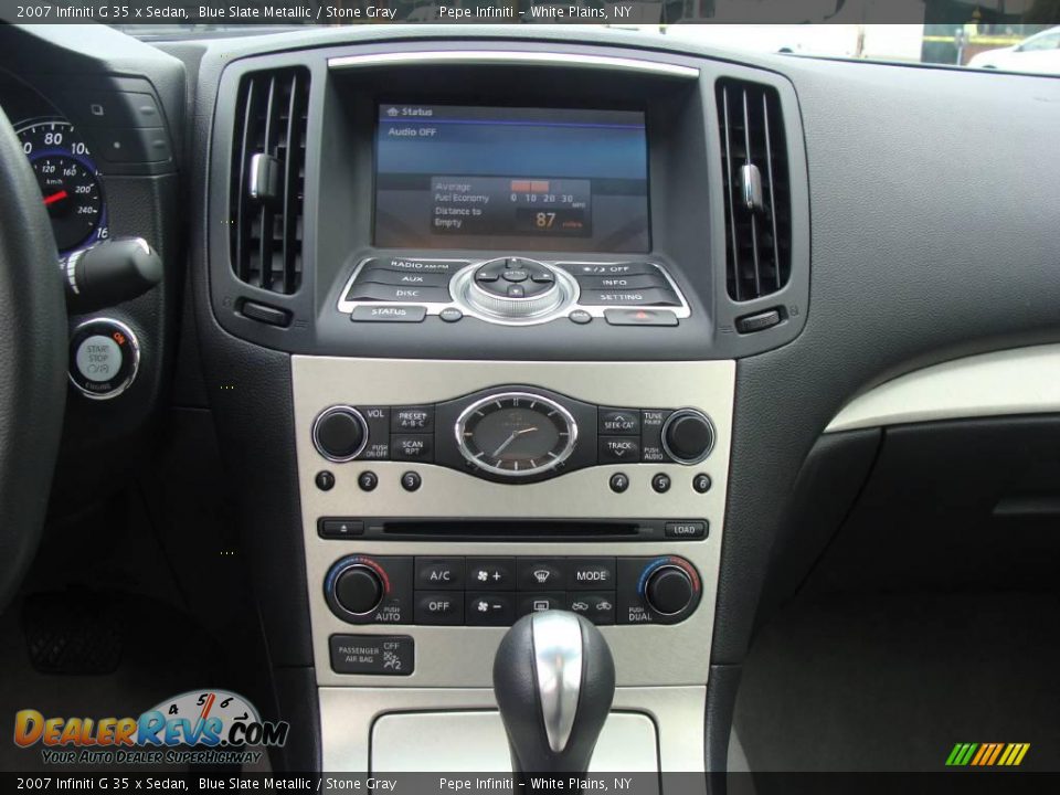 2007 Infiniti G 35 x Sedan Blue Slate Metallic / Stone Gray Photo #30