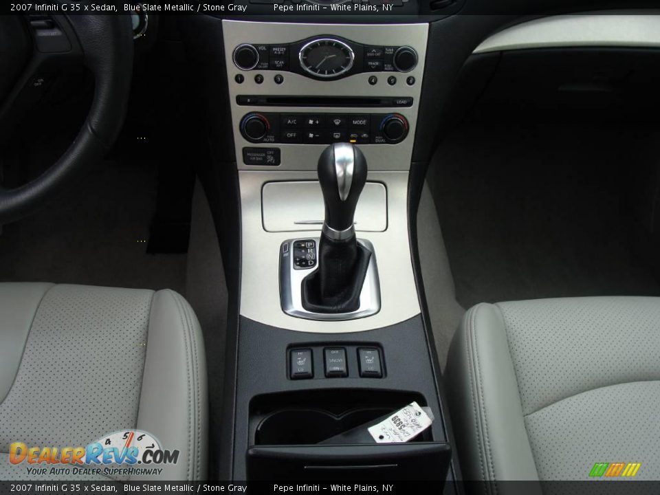 2007 Infiniti G 35 x Sedan Blue Slate Metallic / Stone Gray Photo #31