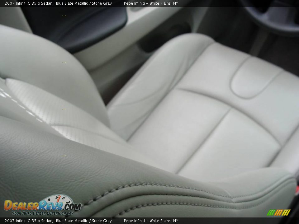 2007 Infiniti G 35 x Sedan Blue Slate Metallic / Stone Gray Photo #33
