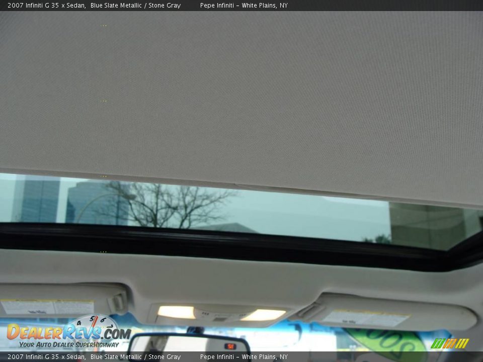 2007 Infiniti G 35 x Sedan Blue Slate Metallic / Stone Gray Photo #34